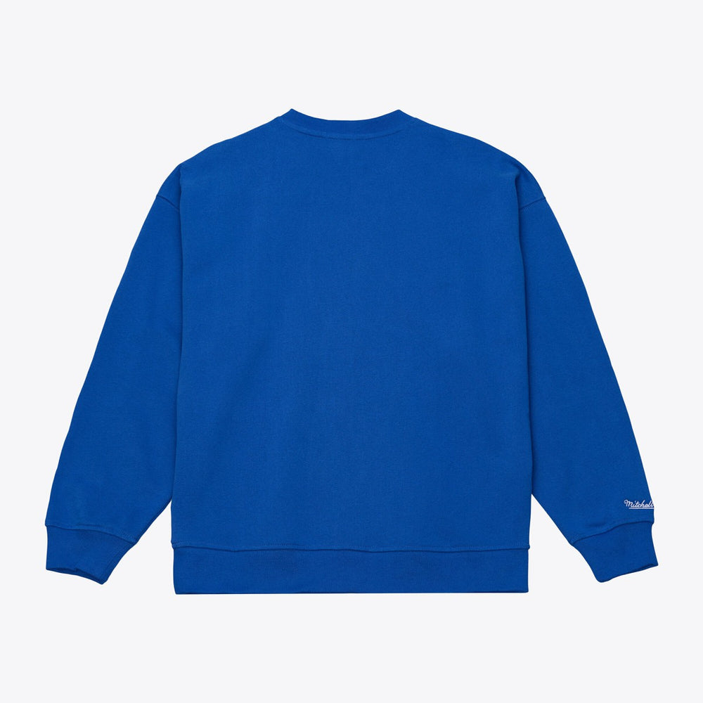 Royal New York Knicks Women's Hardwood Classics Script Lightweight Sweatshirt | NBA