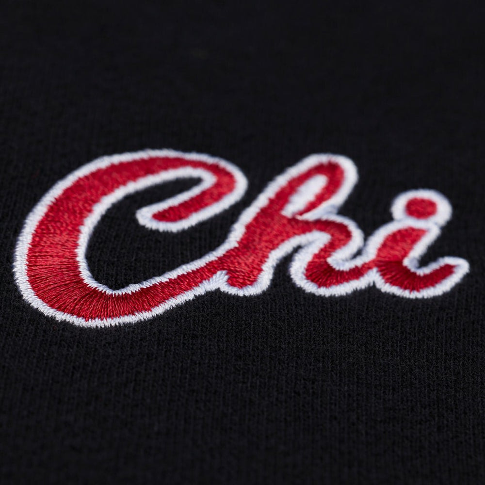 Black Chicago Bulls Women's Hardwood Classics Script Lightweight Sweatshirt | NBA