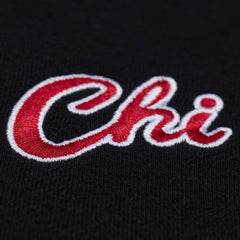 Black Chicago Bulls Women's Hardwood Classics Script Lightweight Sweatshirt | NBA
