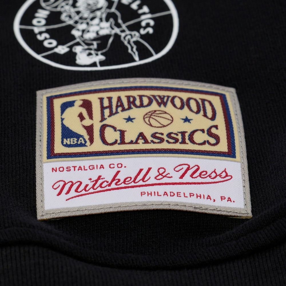 Black Boston Celtics Women's Hardwood Classics Script Lightweight Sweatshirt | NBA