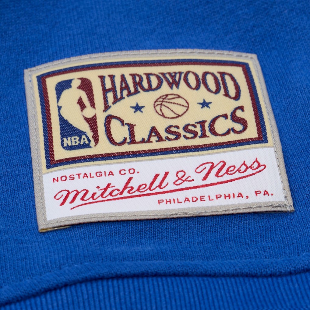 Royal Golden State Warriors Women's Hardwood Classics Script Lightweight Sweatshirt sale | NBA