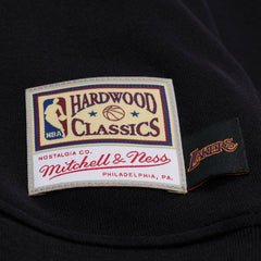 Black Los Angeles Lakers Women's Hardwood Classics Script Lightweight Sweatshirt | NBA
