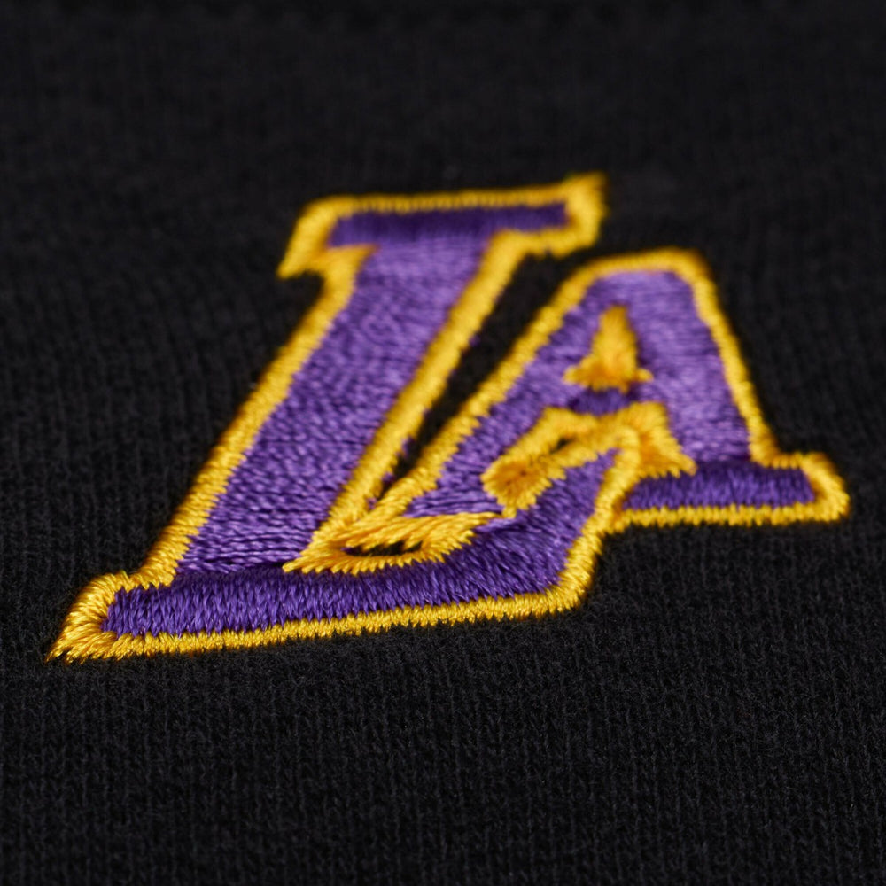 Black Los Angeles Lakers Women's Hardwood Classics Script Lightweight Sweatshirt | NBA