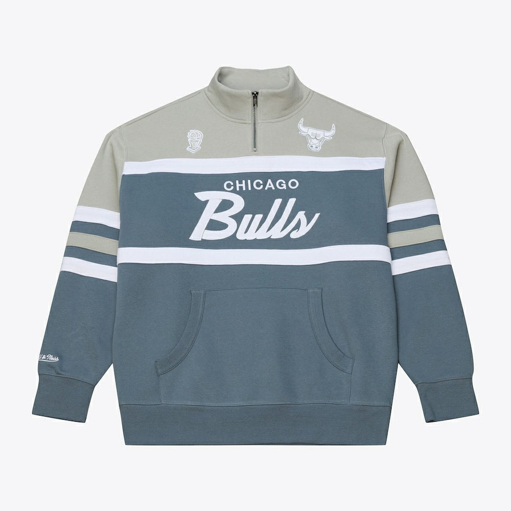 Blue Chicago Bulls Thunderstorm Head Coach Quarter-Zip Jacket | NBA