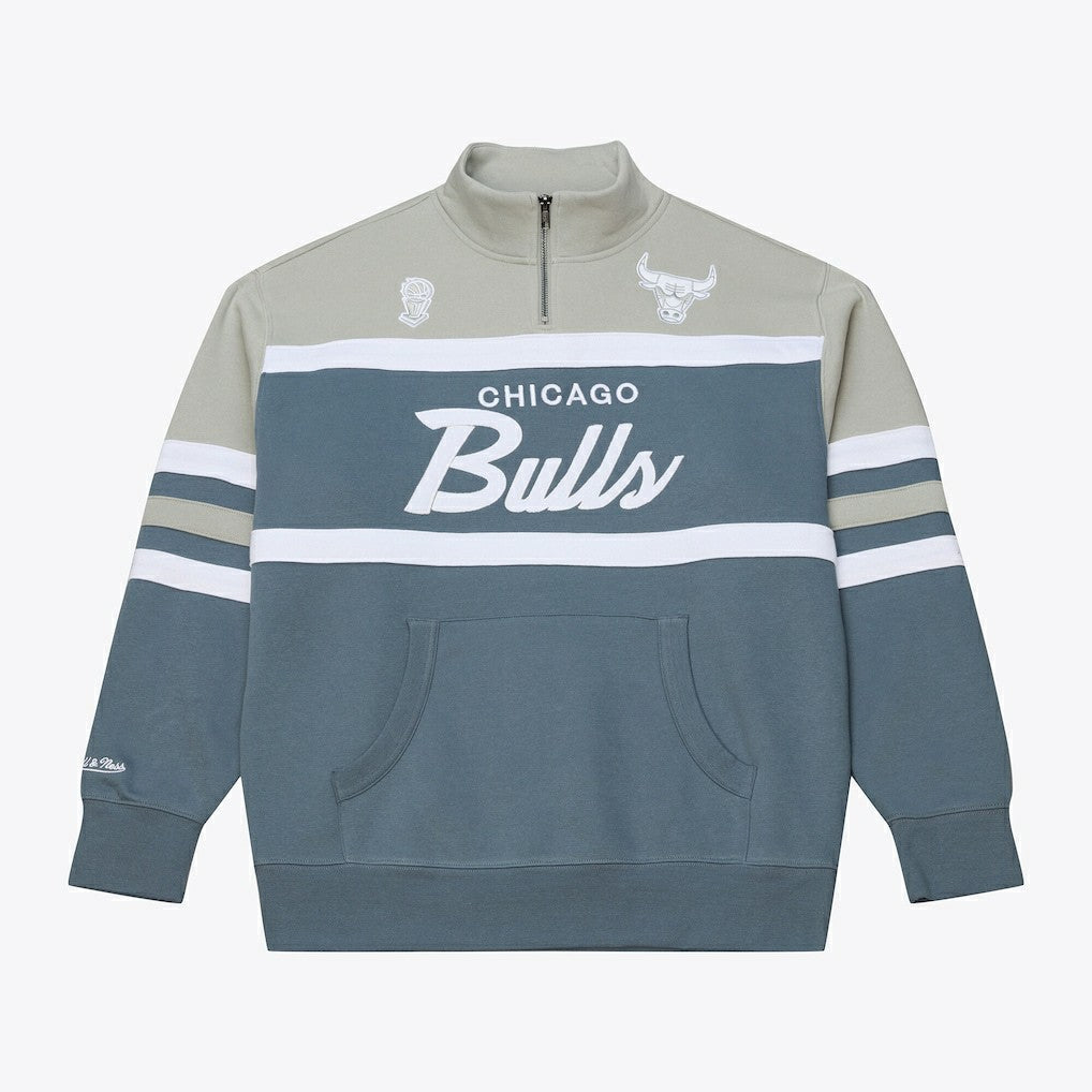 Blue Chicago Bulls Thunderstorm Head Coach Quarter-Zip Jacket | NBA