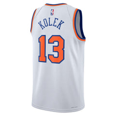 White Tyler Kolek New York Knicks Unisex Swingman Jersey | NBA