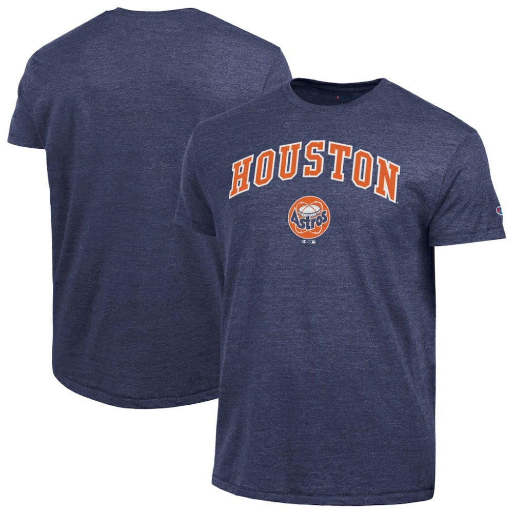 Houston Astros Champion Cooperstown Wordmark Lockup Tri-Blend T-Shirt - MLB T-shirts