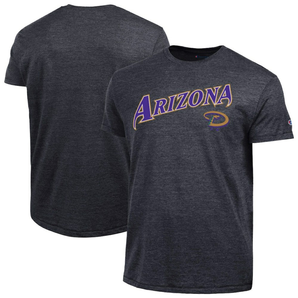 Arizona Diamondbacks Champion Cooperstown Wordmark Lockup Tri-Blend T-Shirt - MLB T-shirts