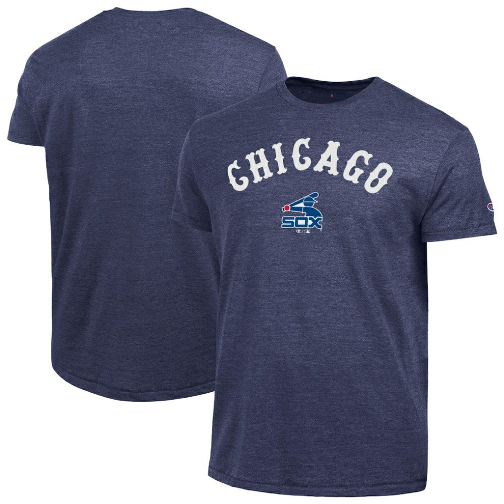 Chicago White Sox Champion Cooperstown Wordmark Lockup Tri-Blend T-Shirt - MLB T-shirts