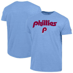 Philadelphia Phillies Champion Cooperstown Wordmark Lockup Tri-Blend T-Shirt - MLB T-shirts