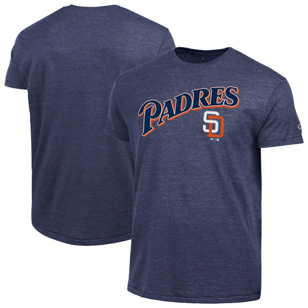 San Diego Padres Champion Cooperstown Wordmark Lockup Tri-Blend T-Shirt - MLB T-shirts