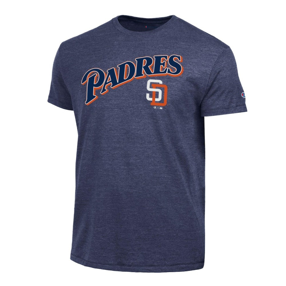 San Diego Padres Champion Cooperstown Wordmark Lockup Tri-Blend T-Shirt - MLB T-shirts