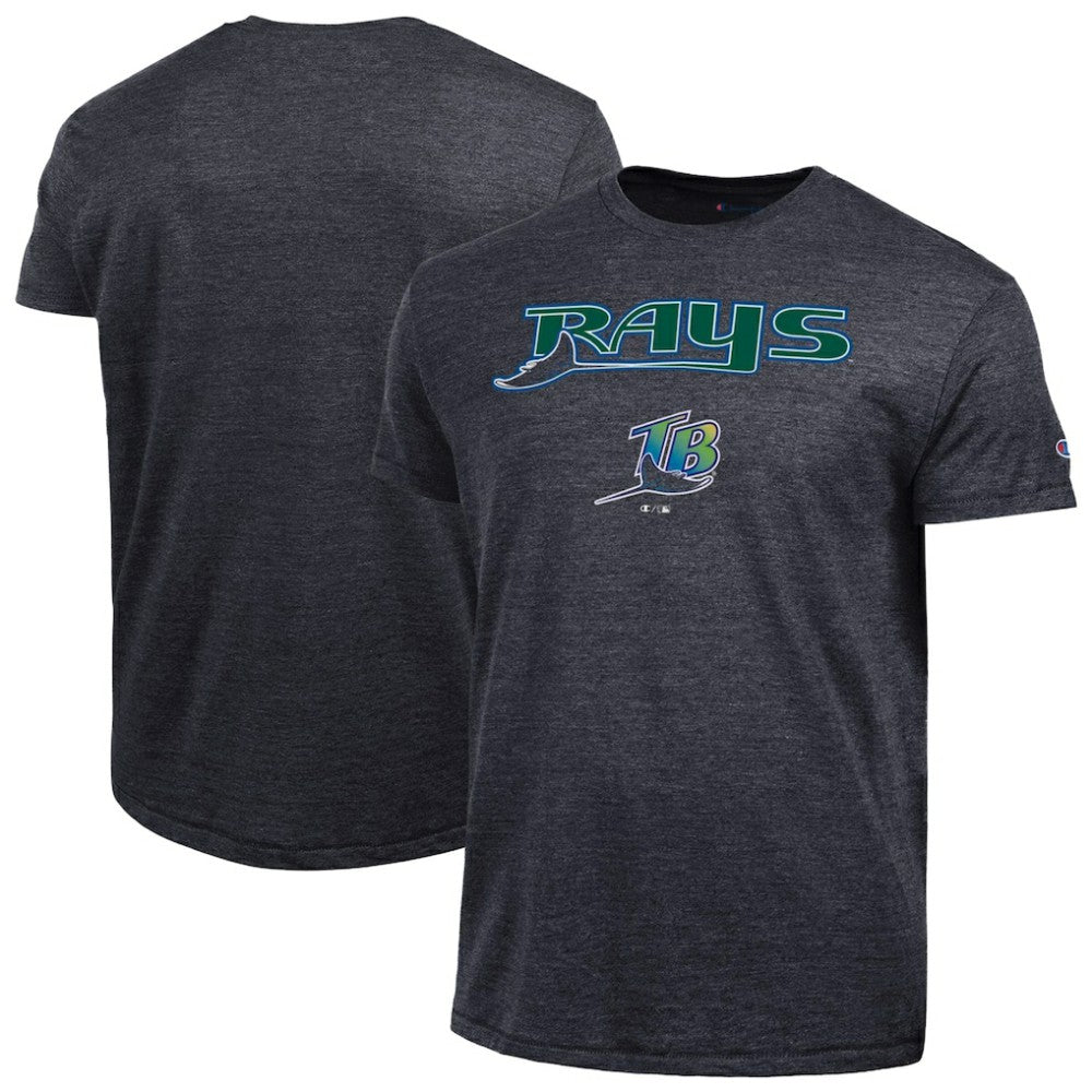 Tampa Bay Rays Champion Cooperstown Wordmark Lockup Tri-Blend T-Shirt - MLB T-shirts