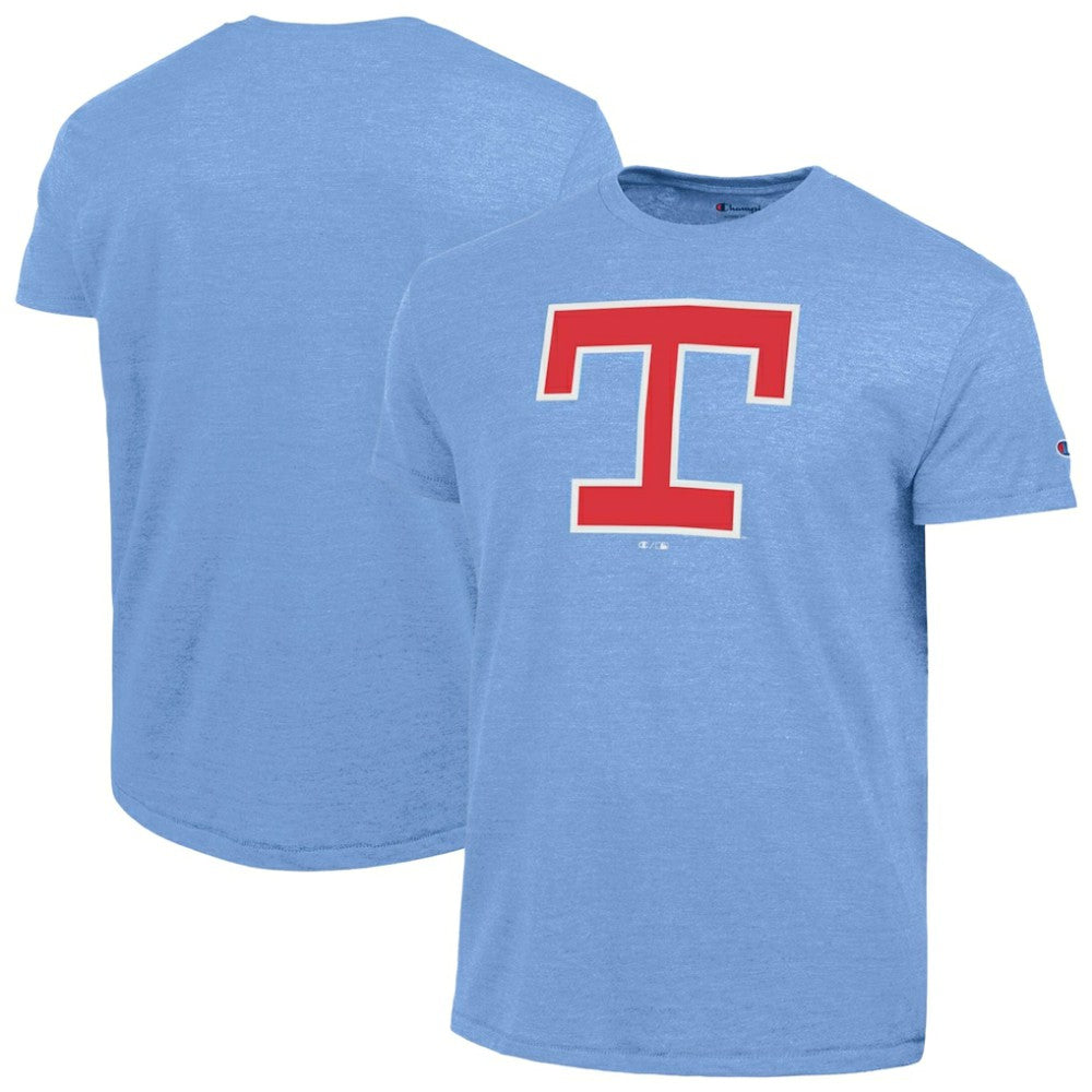 Texas Rangers Champion Cooperstown Logo Tri-Blend T-Shirt - MLB T-shirts