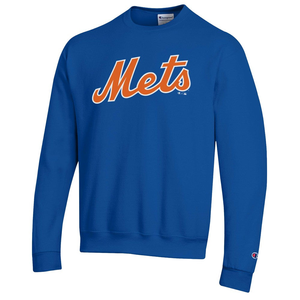 New York Mets Champion Powerblend Wordmark Sweatshirt - MLB Sweatshirts