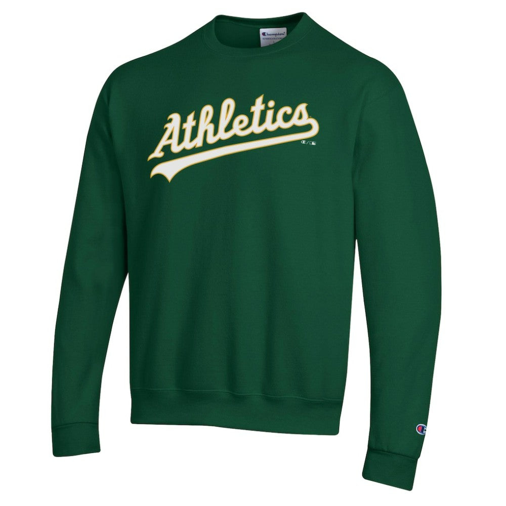 Athletics Champion Powerblend Wordmark Sweatshirt - MLB Sweatshirts