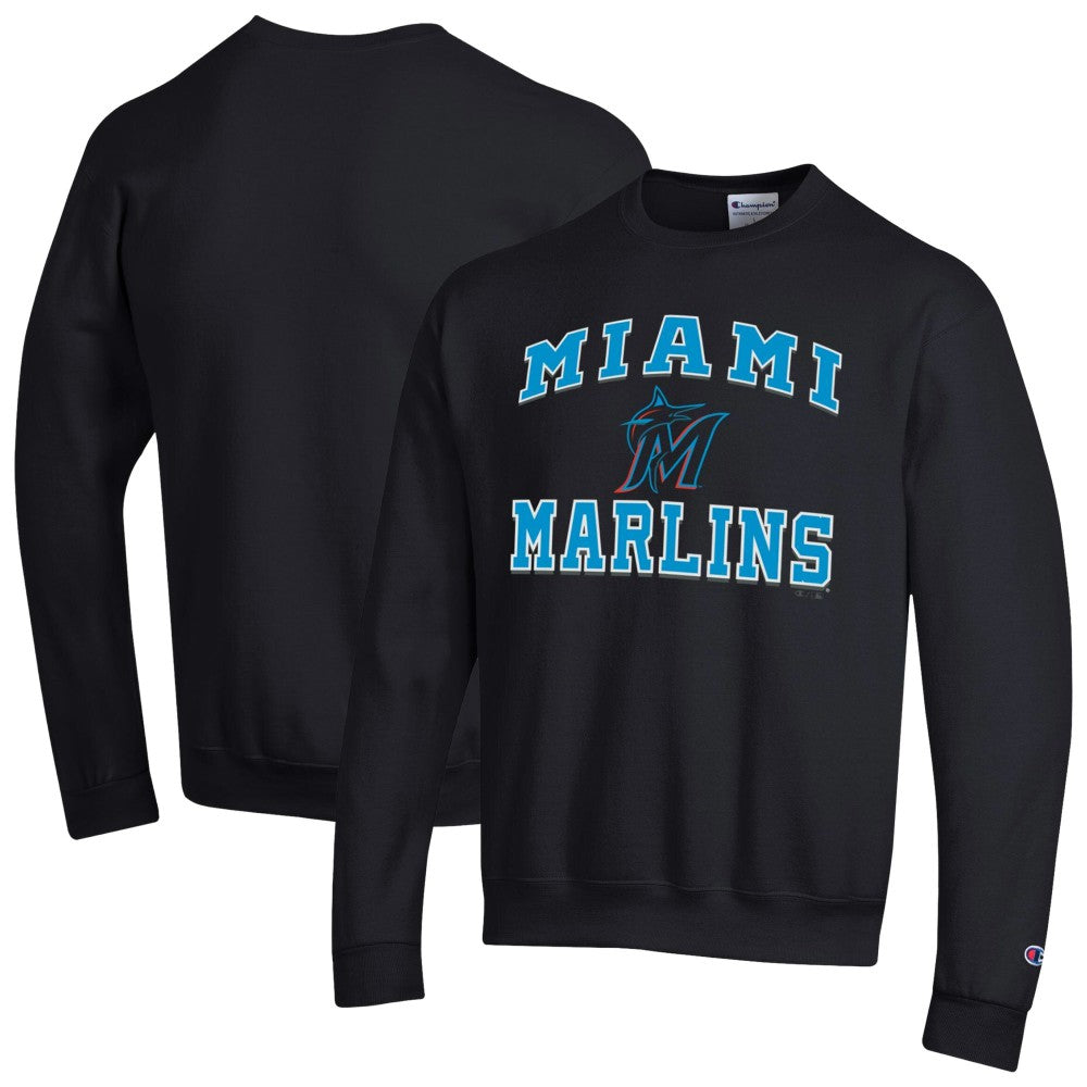 Miami Marlins Champion Heart & Soul Powerblend Sweatshirt - MLB Sweatshirts