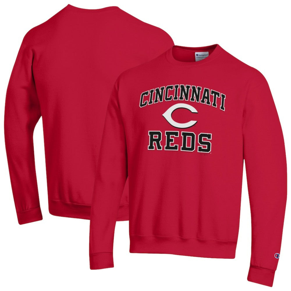 Cincinnati Reds Champion Heart & Soul Powerblend Sweatshirt - MLB Sweatshirts