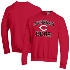 Cincinnati Reds Champion Heart & Soul Powerblend Sweatshirt - MLB Sweatshirts