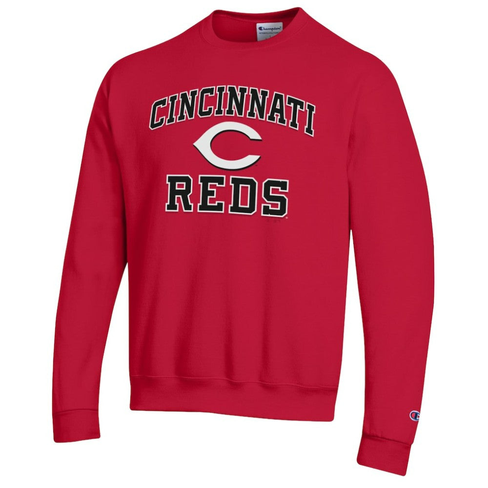 Cincinnati Reds Champion Heart & Soul Powerblend Sweatshirt - MLB Sweatshirts