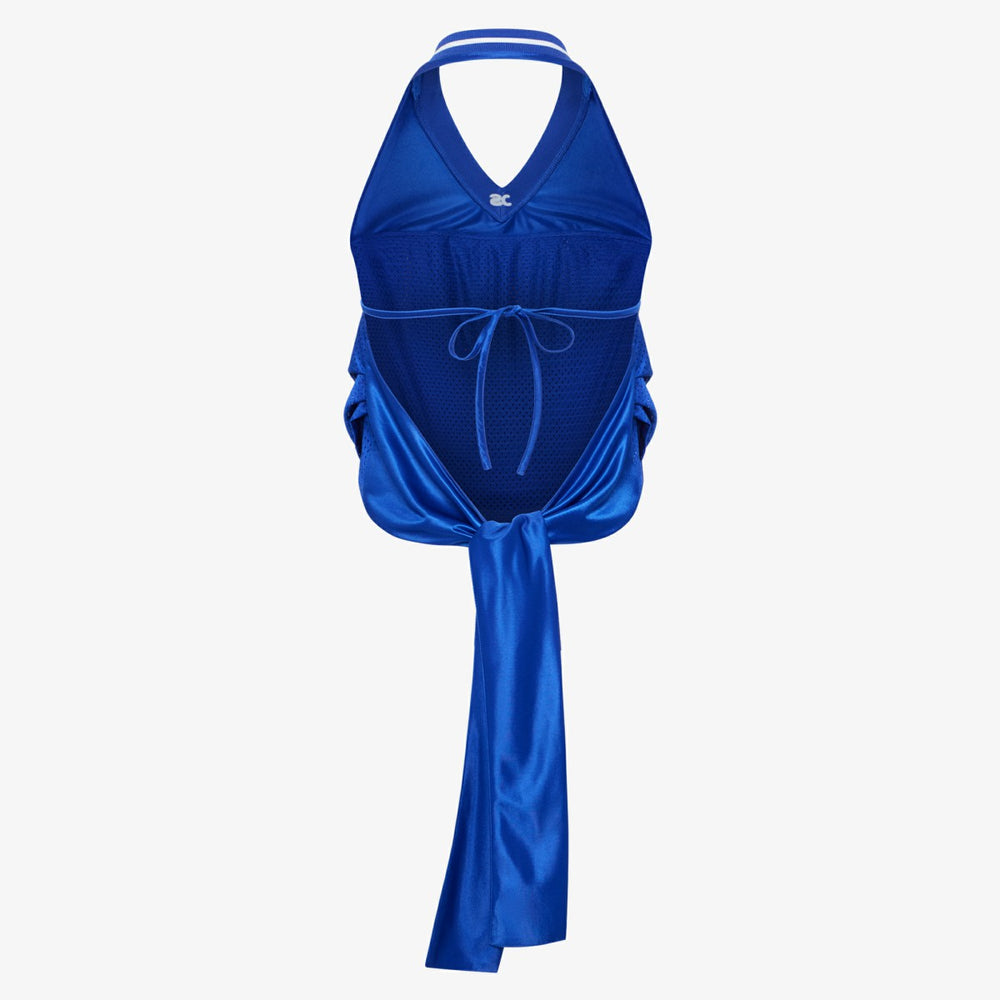 Blue New York Knicks Off Season x NBA Women's Halter Top | NBA