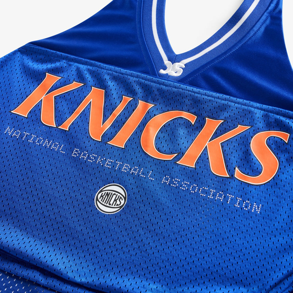 Blue New York Knicks Off Season x NBA Women's Halter Top | NBA