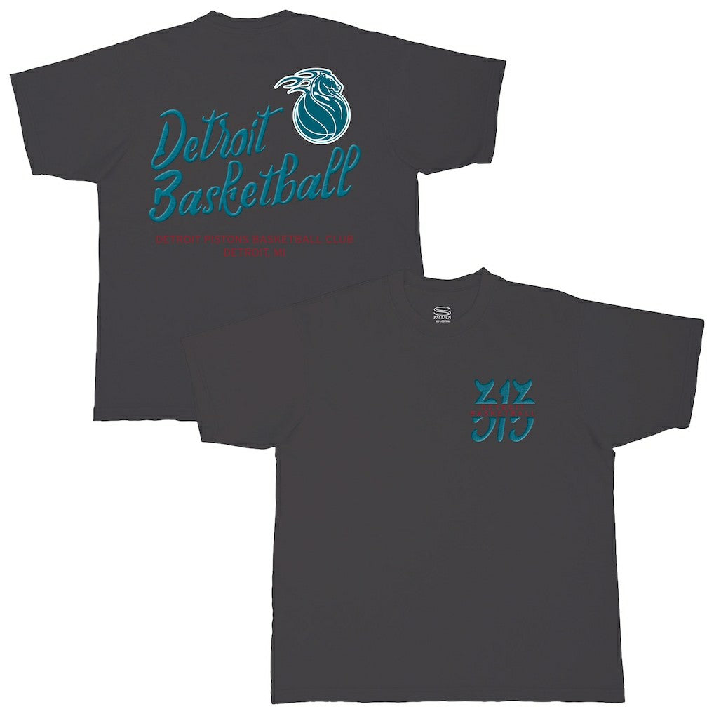 Black Detroit Pistons Stadium Essentials Unisex Local Barfly Urban T-Shirt sale | NBA