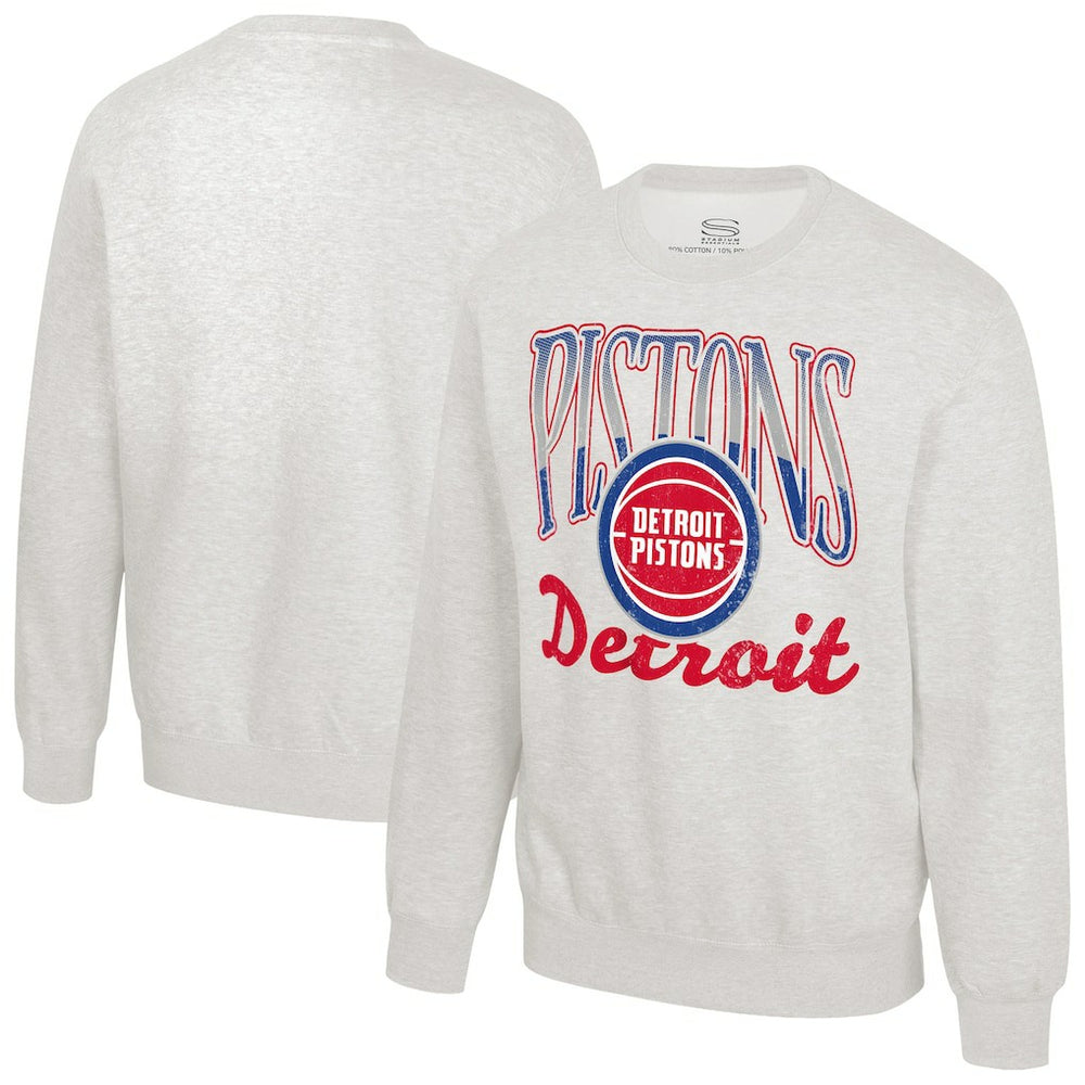 Oatmeal Detroit Pistons Stadium Essentials Unisex Sky High Fleece Sweatshirt sale | NBA