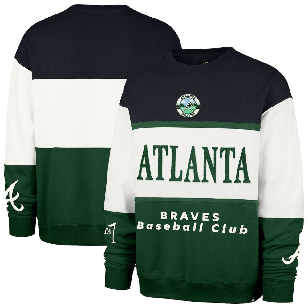 Atlanta Braves '47 Tee Up Maximalist Fleece Sweatshirt - MLB Sweatshirts
