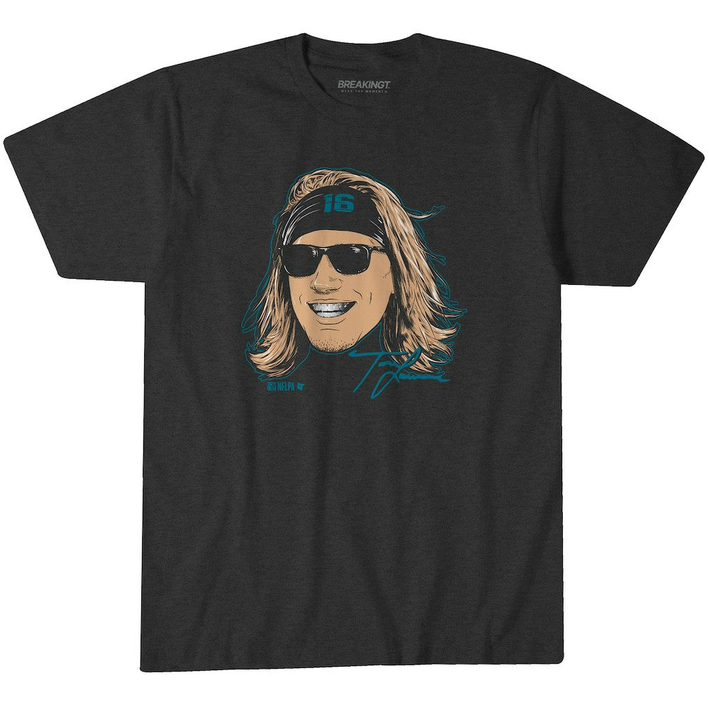 Jacksonville Jaguars Trevor Lawrence  BreakingT Unisex Steezy Trev Graphic T-Shirt | NFL New