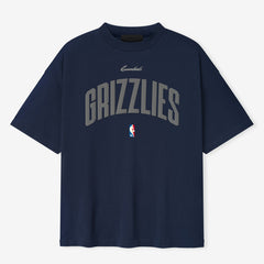 Navy Memphis Grizzlies Fear of God x NBA Unisex 90s Fit T-Shirt | NBA