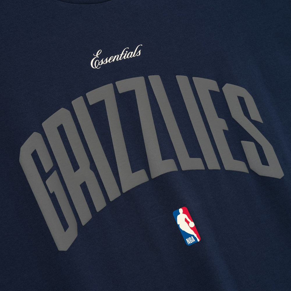Navy Memphis Grizzlies Fear of God x NBA Unisex 90s Fit T-Shirt | NBA