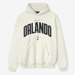 Cream Orlando Magic Fear of God x NBA Unisex 90s Hoodie sale | NBA