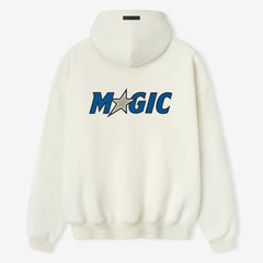 Cream Orlando Magic Fear of God x NBA Unisex 90s Hoodie sale | NBA