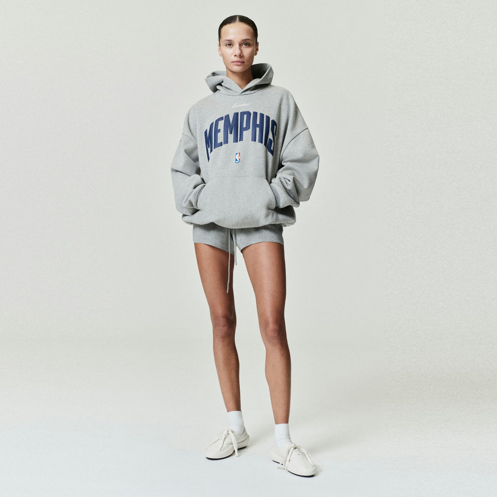 Heather Gray Memphis Grizzlies Fear of God x NBA Unisex 90s Hoodie | NBA