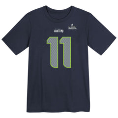 Seattle Seahawks Jaxon Smith-Njigba  Preschool Super Bowl LX Patch Name & Number T-Shirt | NFL Outlet