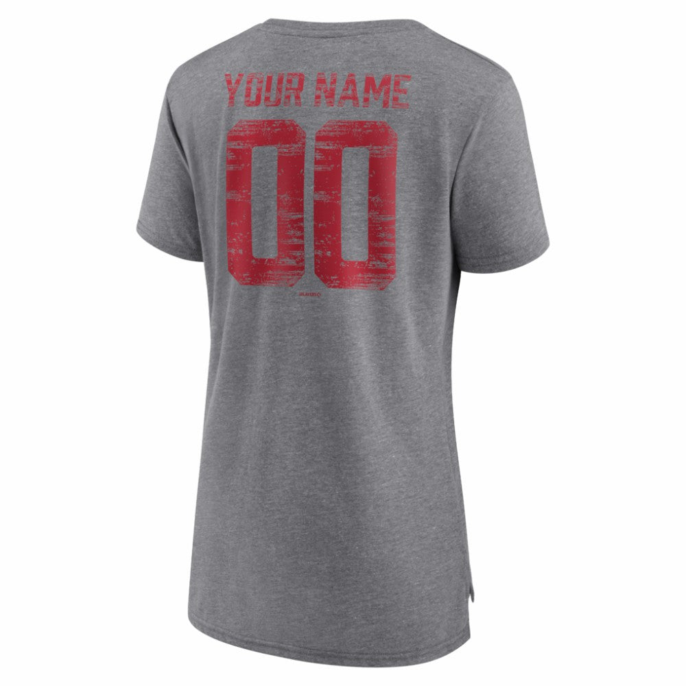 Arizona Diamondbacks Women's Heritage Personalized Any Name & Number Tri-Blend T-Shirt - MLB T-shirts