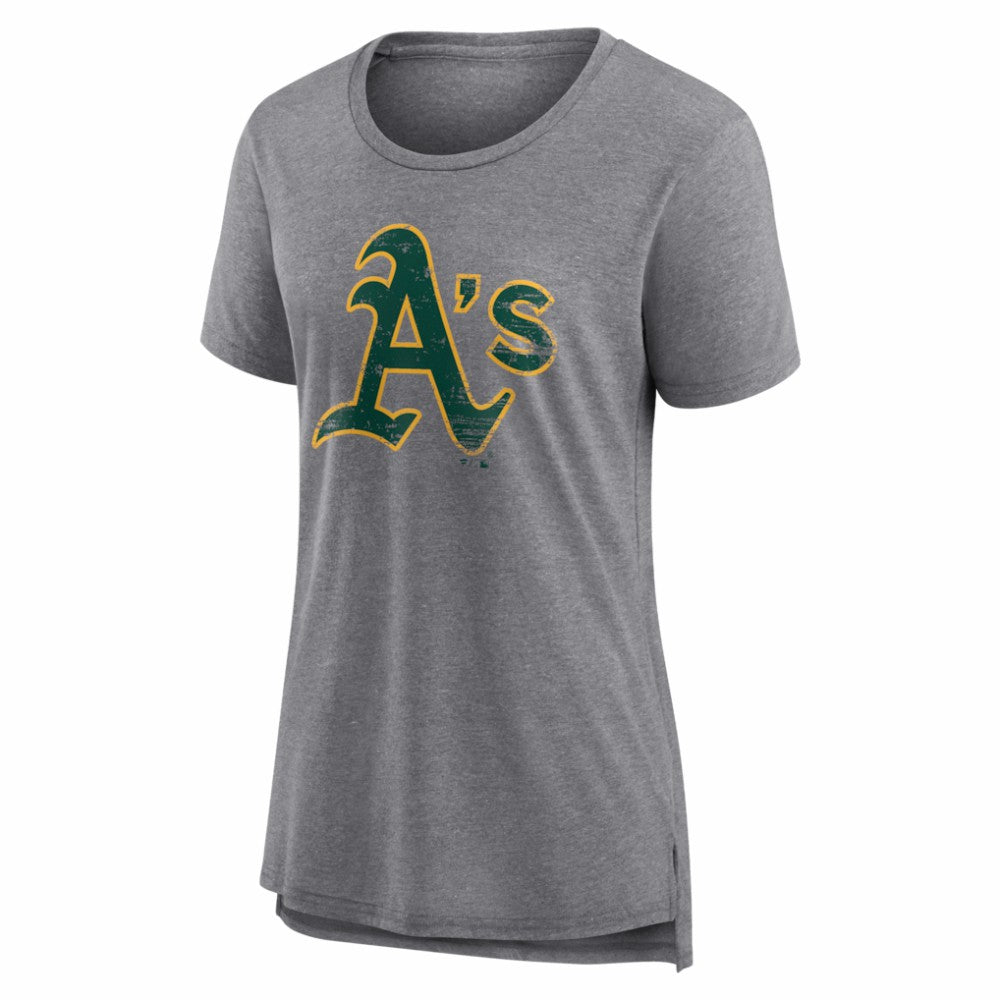 Athletics Women's Heritage Personalized Any Name & Number Tri-Blend T-Shirt - MLB T-shirts