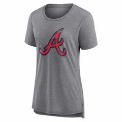 Atlanta Braves Women's Heritage Personalized Any Name & Number Tri-Blend T-Shirt - MLB T-shirts