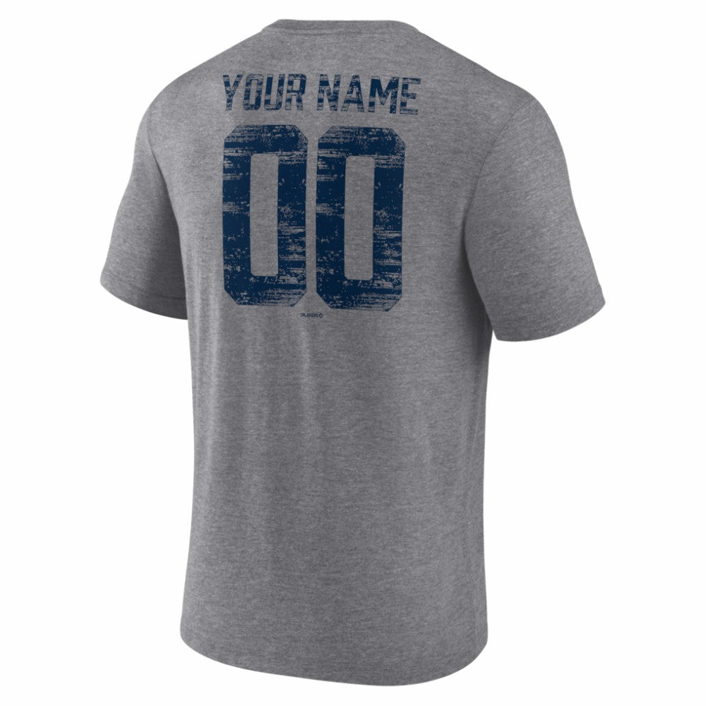 Boston Red Sox Heritage Personalized Any Name & Number Tri-Blend T-Shirt - MLB T-shirts