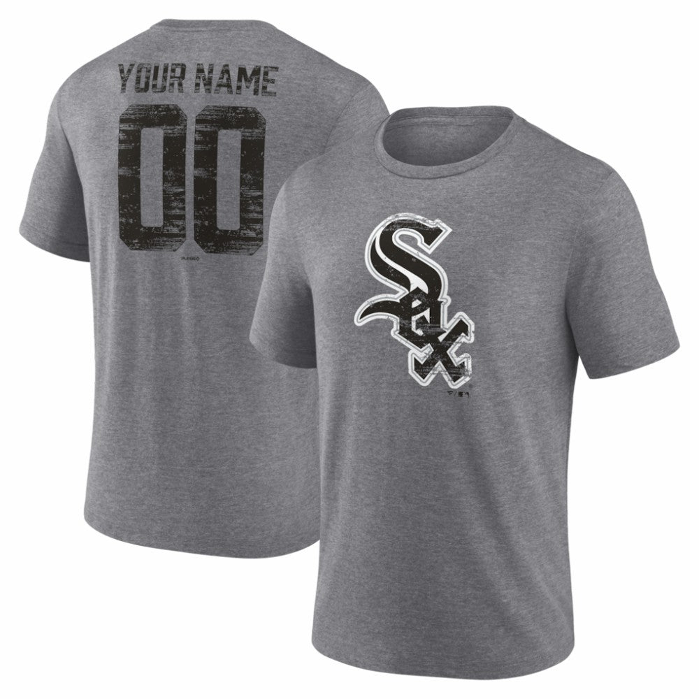 Chicago White Sox Heritage Personalized Any Name & Number Tri-Blend T-Shirt - MLB T-shirts