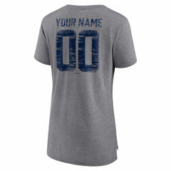 Houston Astros Women's Heritage Personalized Any Name & Number Tri-Blend T-Shirt - MLB T-shirts