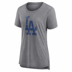 Los Angeles Dodgers Women's Heritage Personalized Any Name & Number Tri-Blend T-Shirt - MLB T-shirts