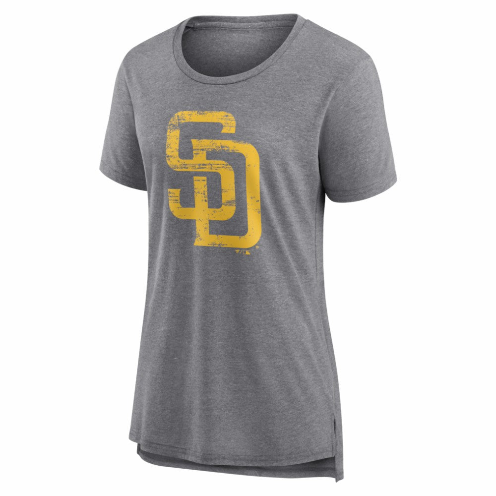 San Diego Padres Women's Heritage Personalized Any Name & Number Tri-Blend T-Shirt - MLB T-shirts