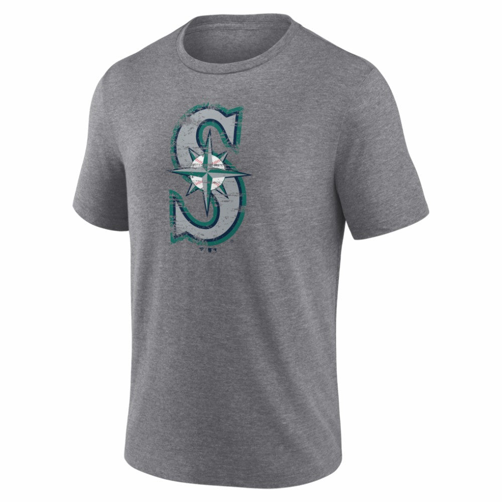 Seattle Mariners Heritage Personalized Any Name & Number Tri-Blend T-Shirt - MLB T-shirts