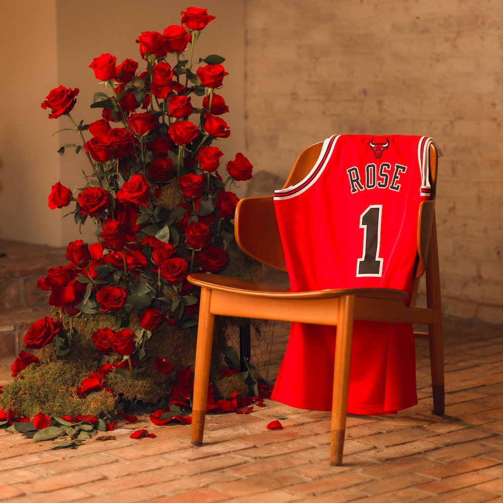 Red Derrick Rose Chicago Bulls 2008-09 Authentic Jersey sale | NBA