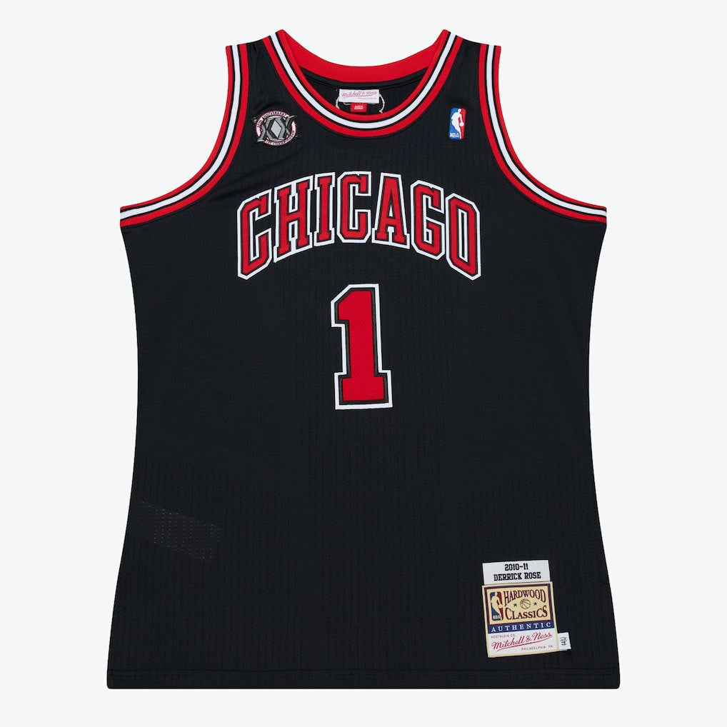 Black Derrick Rose Chicago Bulls 2010-11 Authentic Jersey sale | NBA