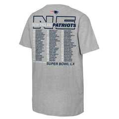 New England Patriots Youth Super Bowl LX Roster T-Shirt | NFL US
