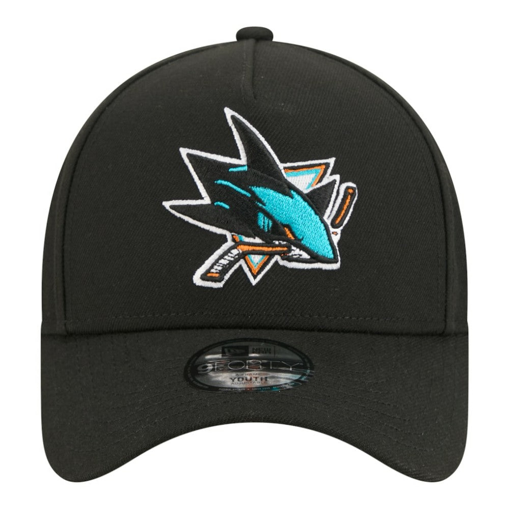 San Jose Sharks New Era Youth 9FORTY A-Frame Adjustable Hat -  NHL Hats