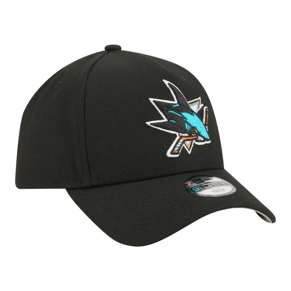 San Jose Sharks New Era Youth 9FORTY A-Frame Adjustable Hat -  NHL Hats